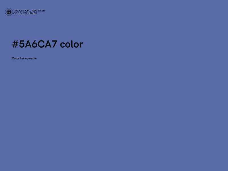 #5A6CA7 color image