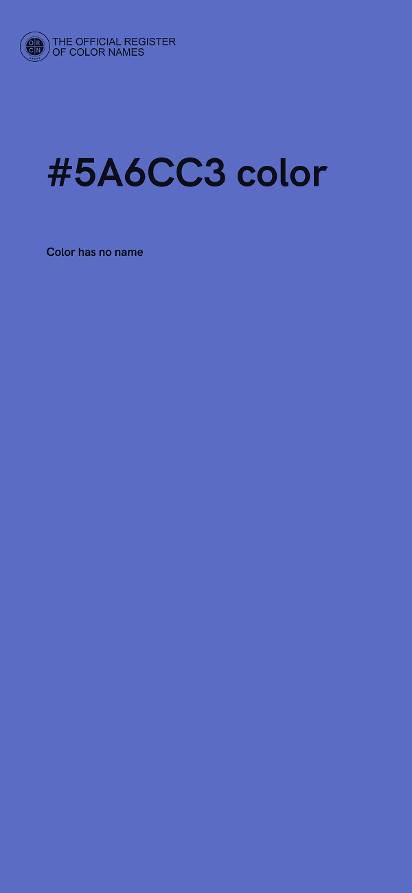 #5A6CC3 color image