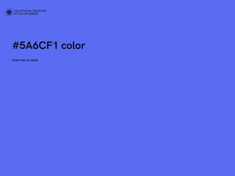 #5A6CF1 color image