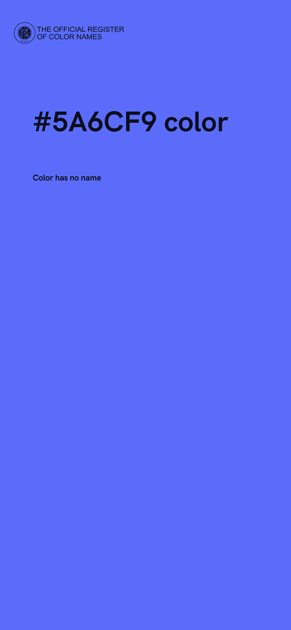 #5A6CF9 color image