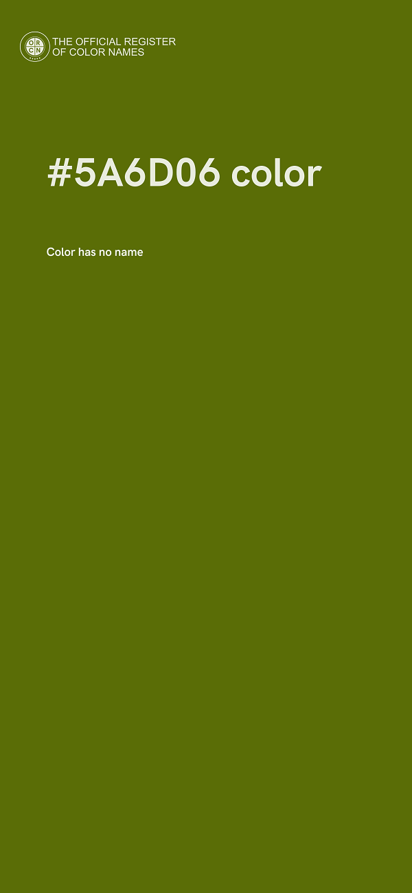 #5A6D06 color image