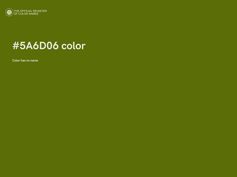 #5A6D06 color image