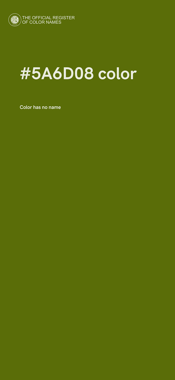 #5A6D08 color image