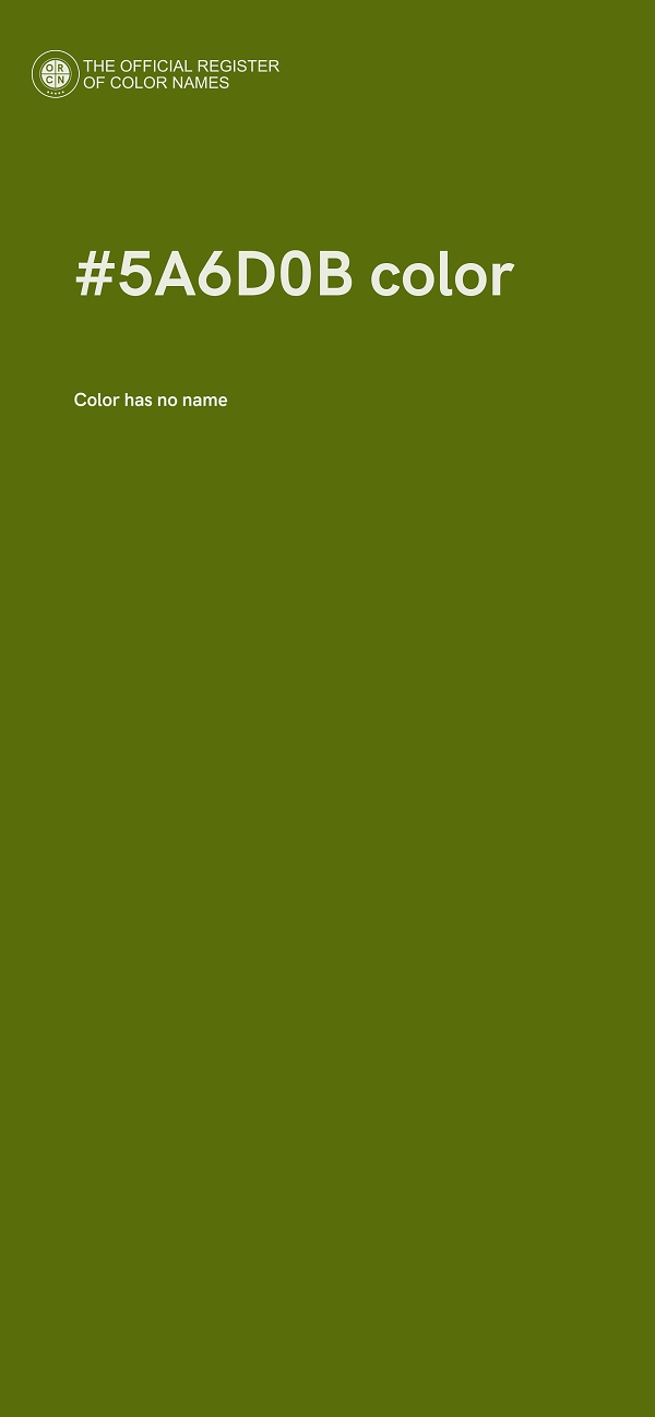 #5A6D0B color image