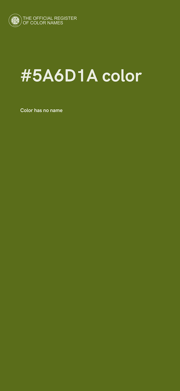 #5A6D1A color image