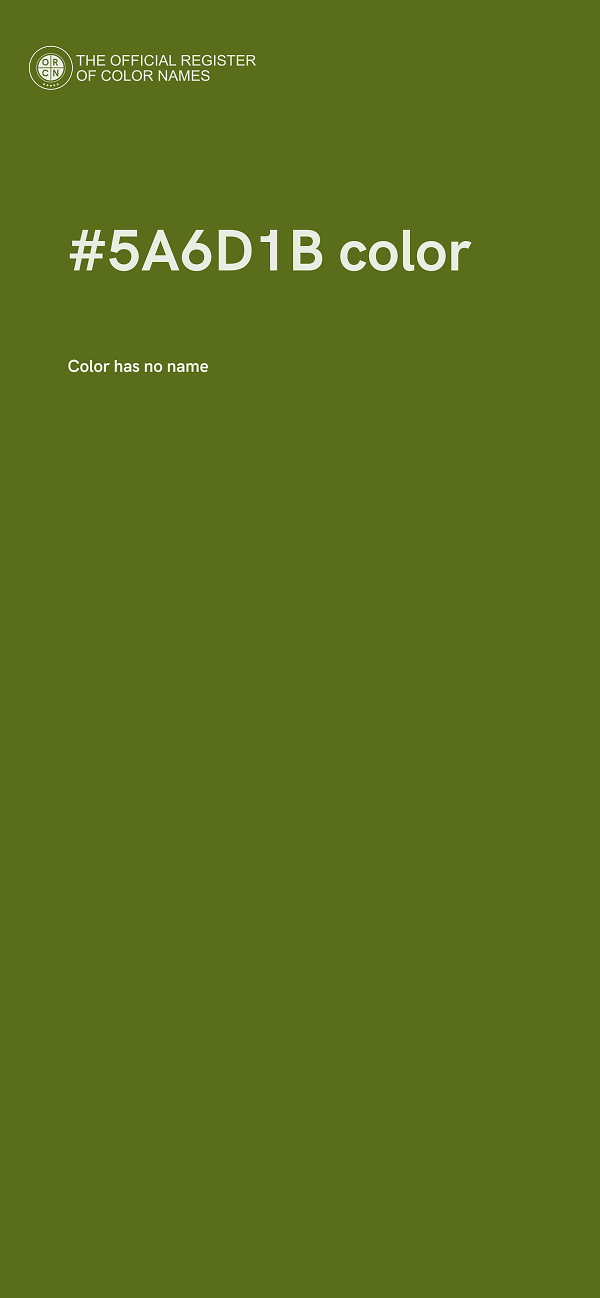 #5A6D1B color image