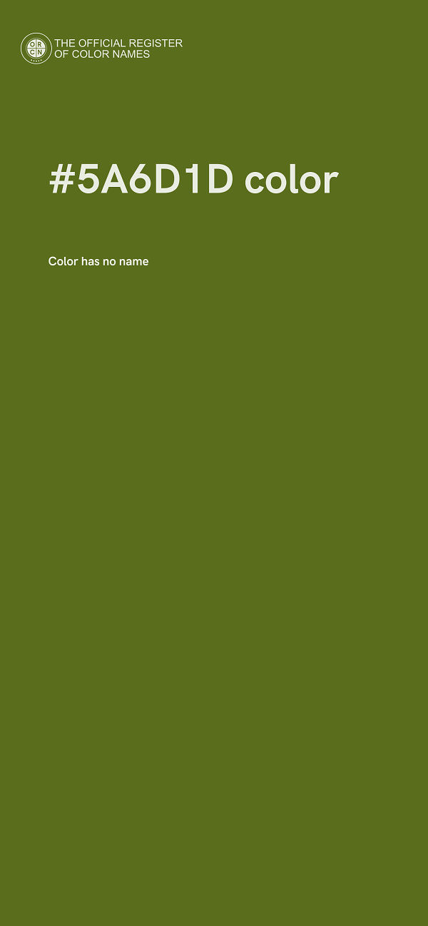 #5A6D1D color image