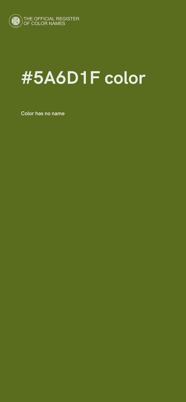 #5A6D1F color image
