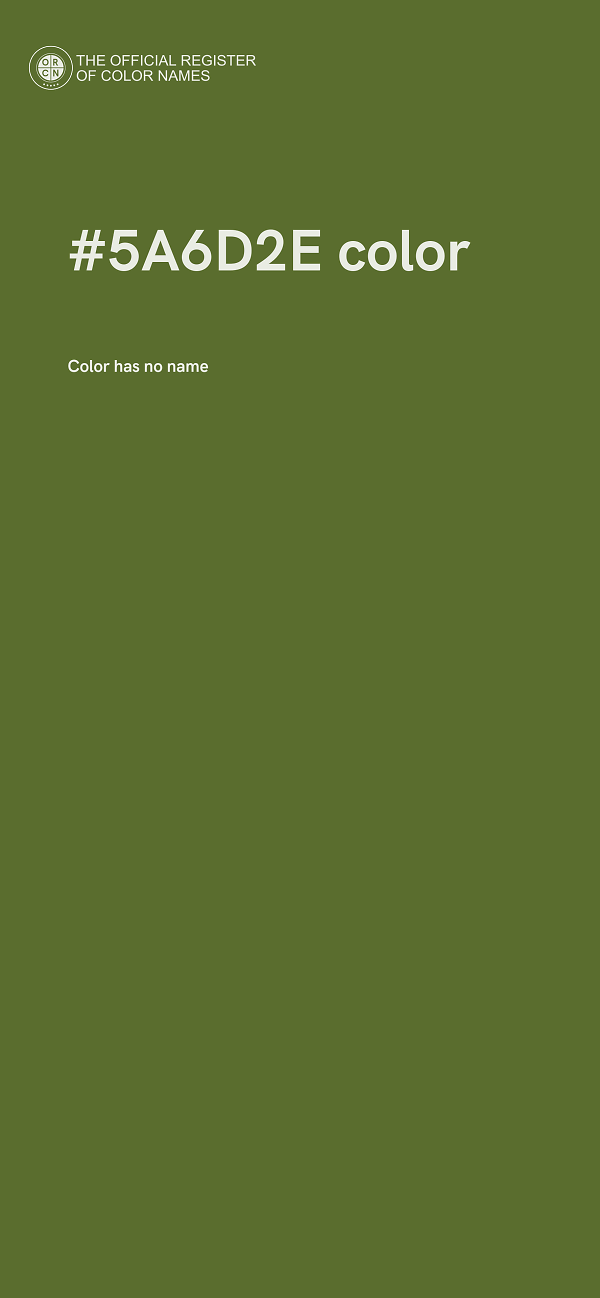 #5A6D2E color image
