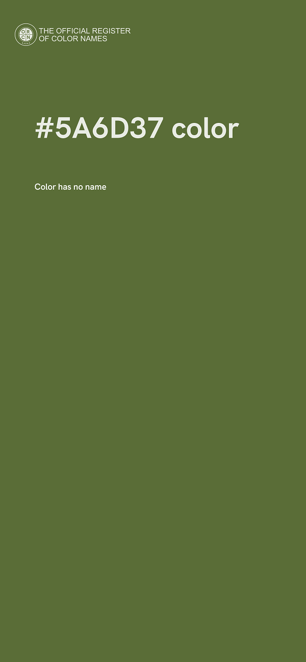 #5A6D37 color image