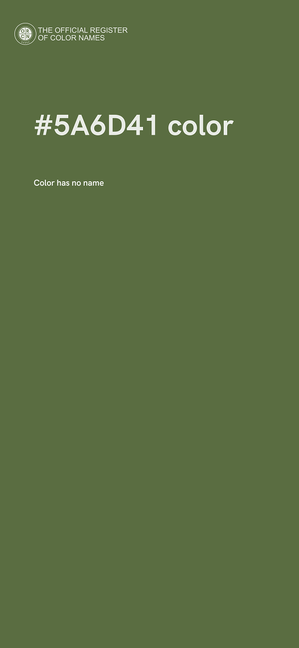 #5A6D41 color image
