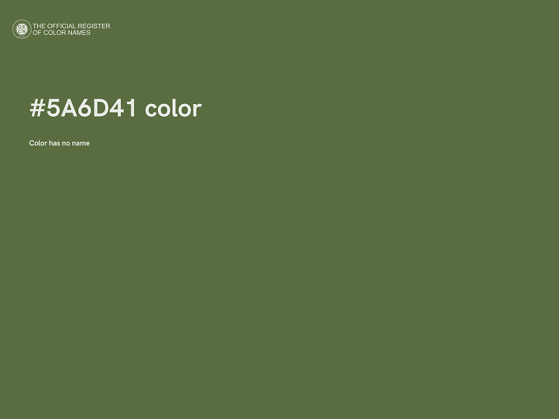 #5A6D41 color image