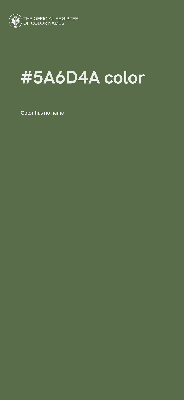 #5A6D4A color image