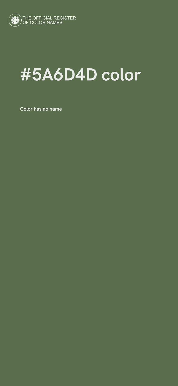 #5A6D4D color image