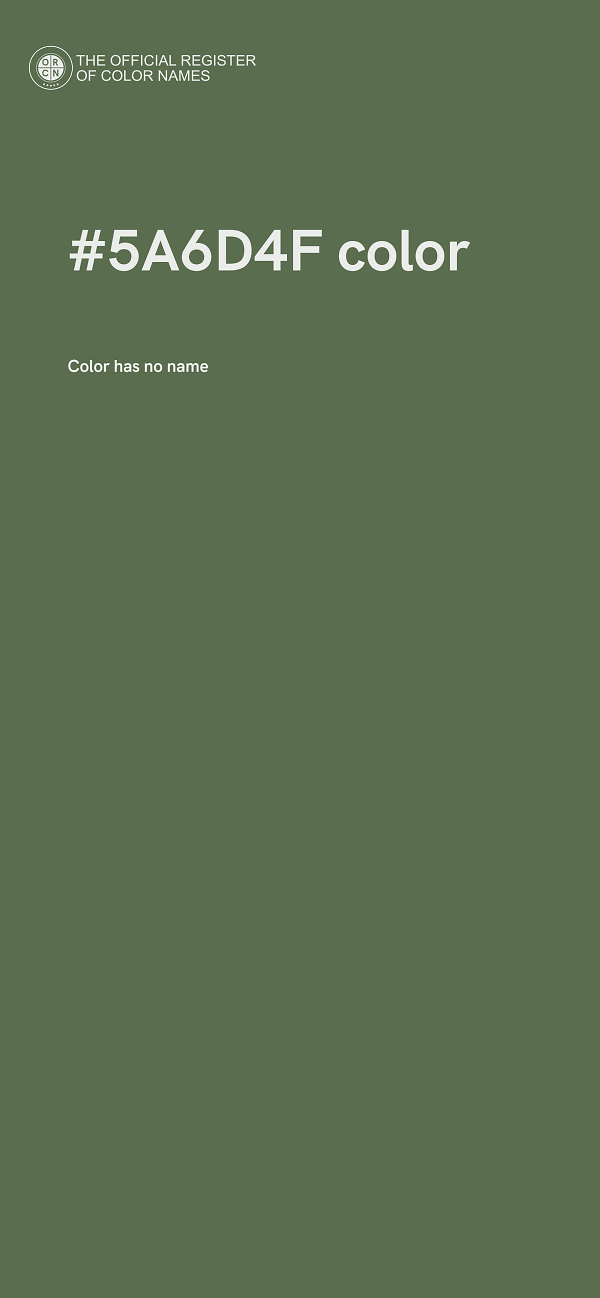 #5A6D4F color image