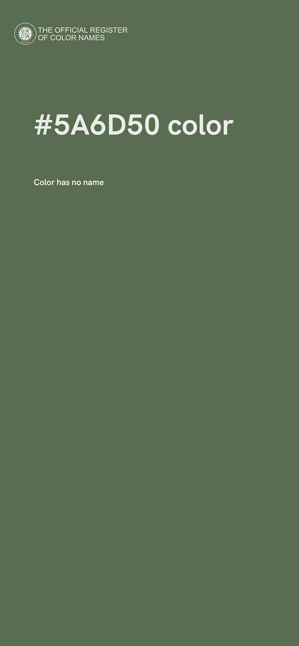 #5A6D50 color image