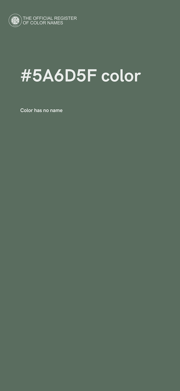 #5A6D5F color image