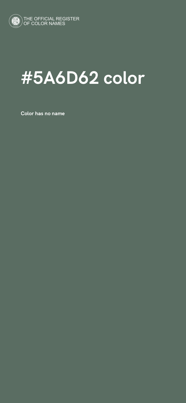 #5A6D62 color image
