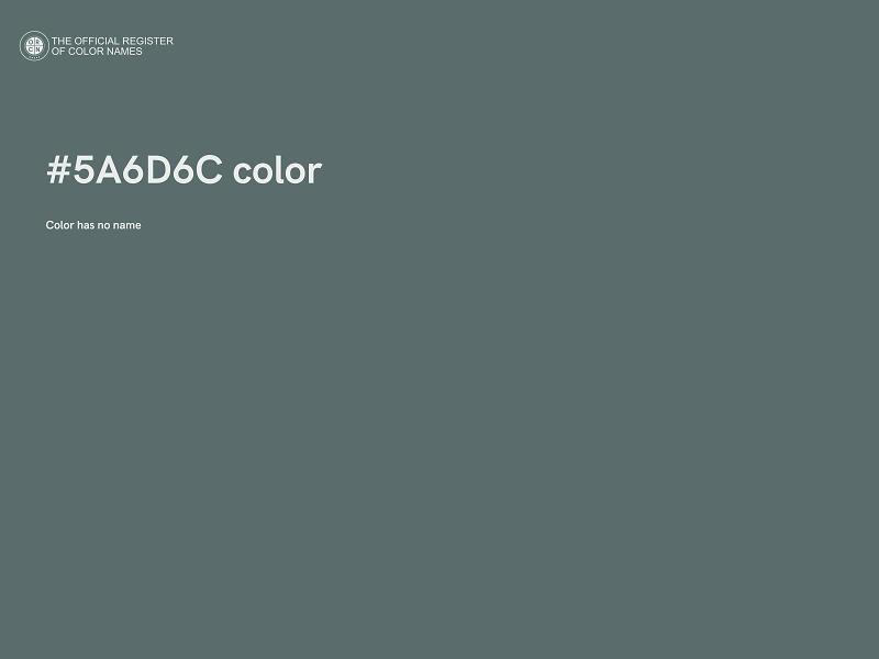 #5A6D6C color image