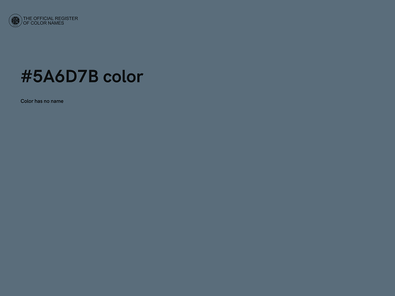#5A6D7B color image