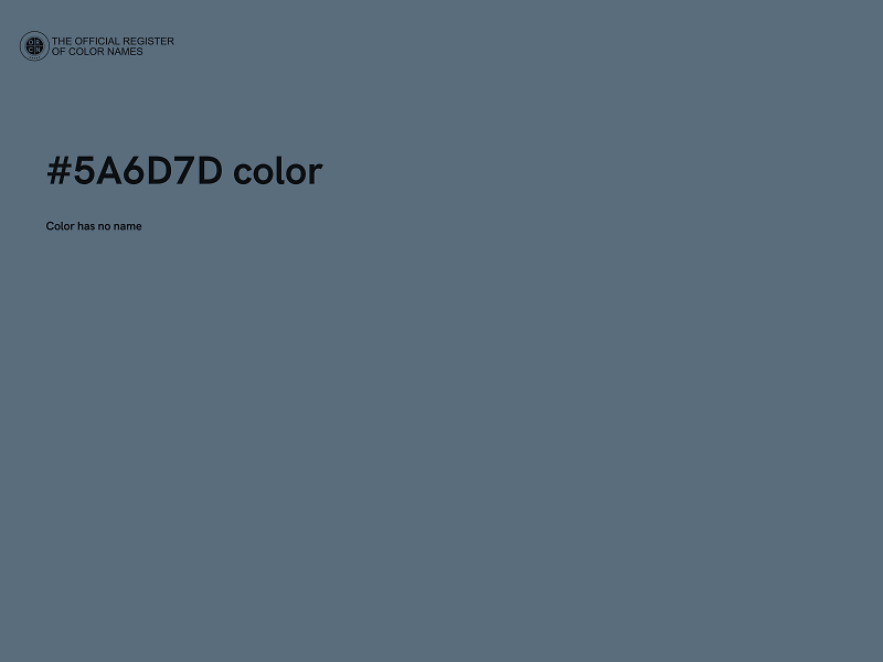 #5A6D7D color image