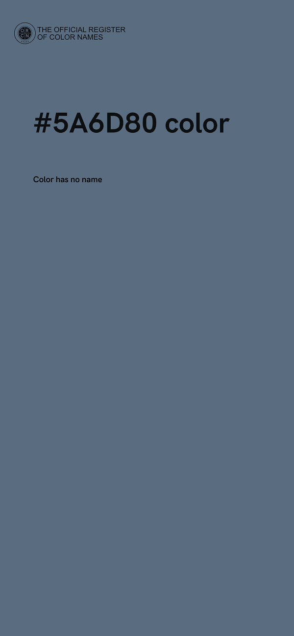 #5A6D80 color image