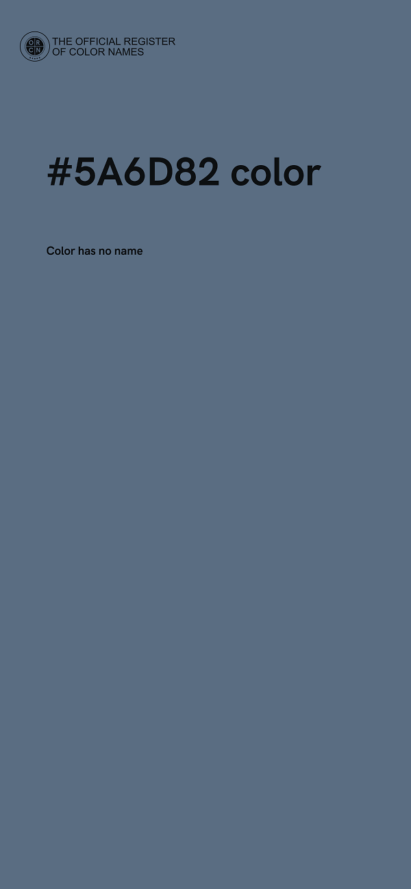 #5A6D82 color image