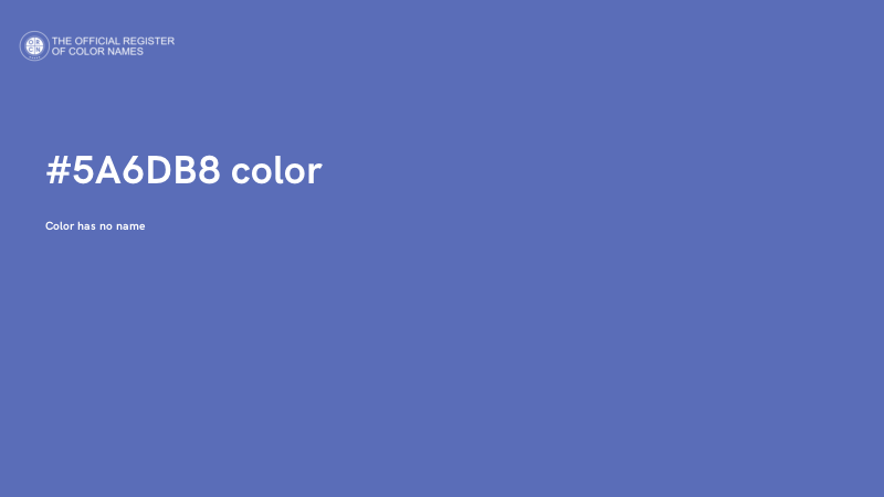 #5A6DB8 color image