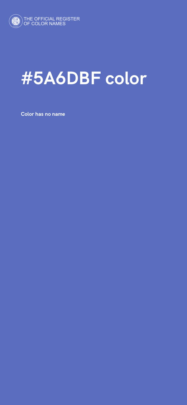 #5A6DBF color image