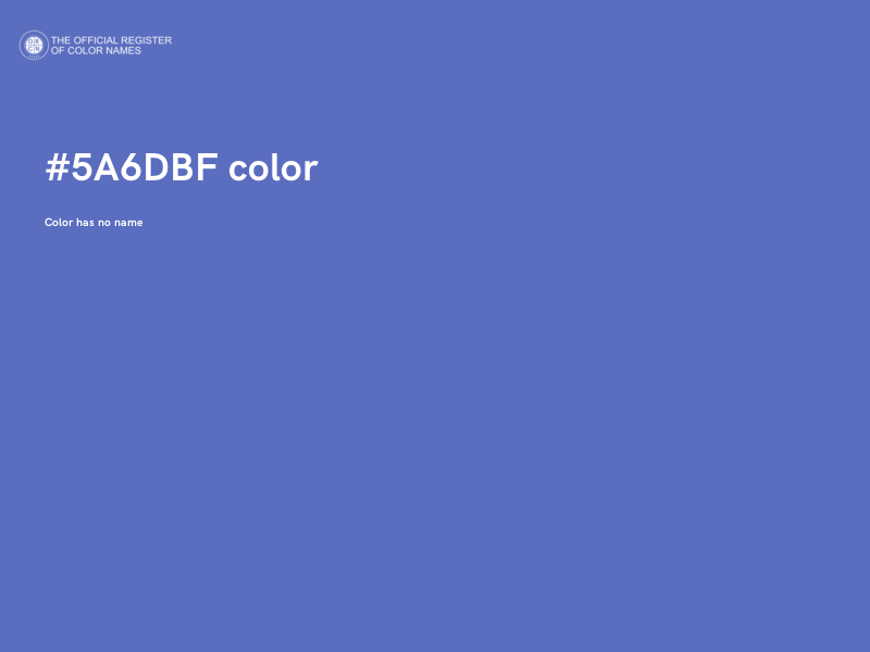 #5A6DBF color image