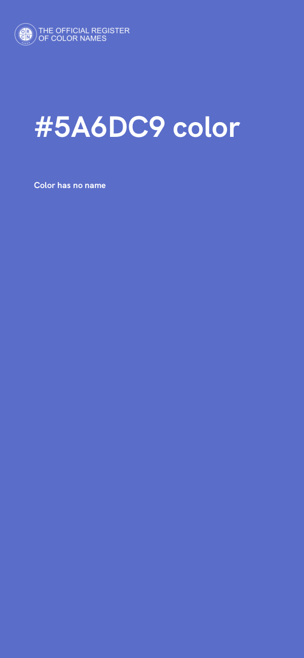 #5A6DC9 color image
