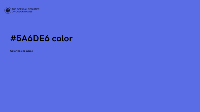 #5A6DE6 color image
