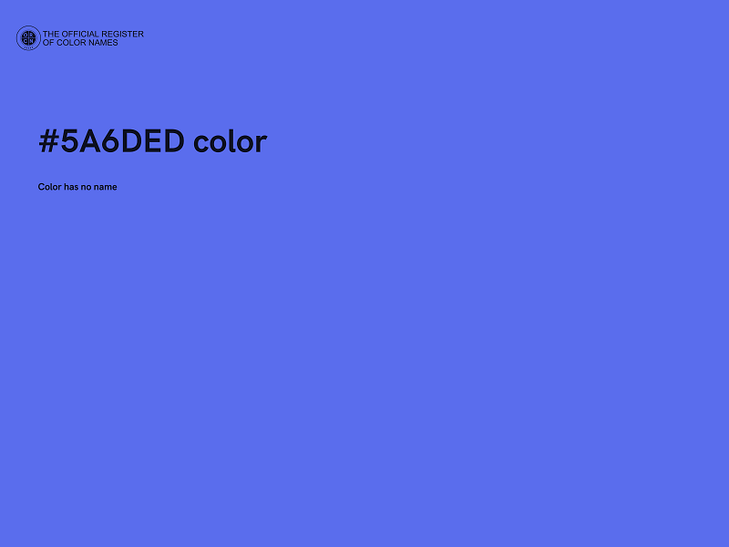 #5A6DED color image