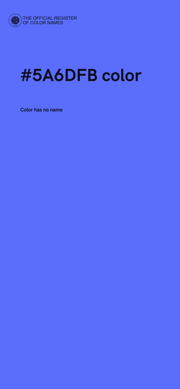 #5A6DFB color image