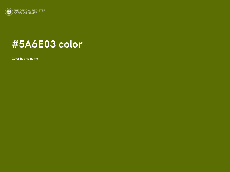 #5A6E03 color image