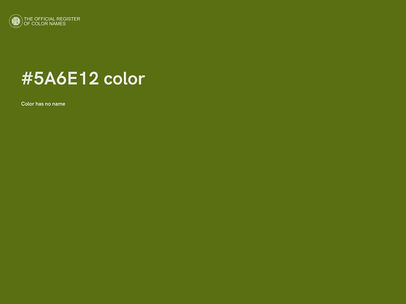 #5A6E12 color image