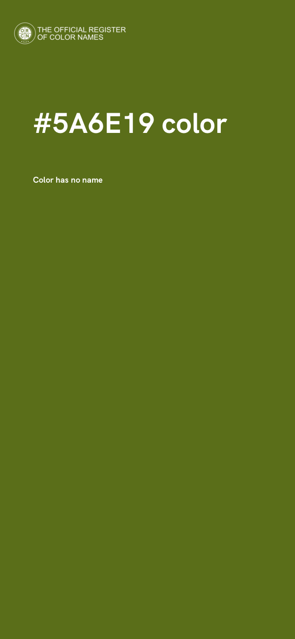 #5A6E19 color image