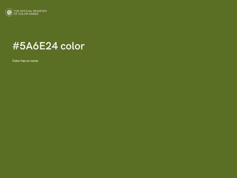 #5A6E24 color image