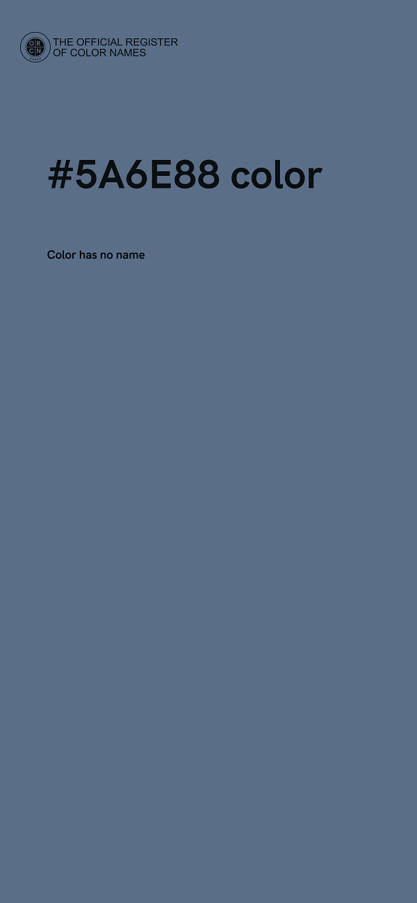 #5A6E88 color image