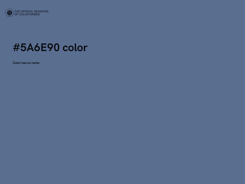 #5A6E90 color image