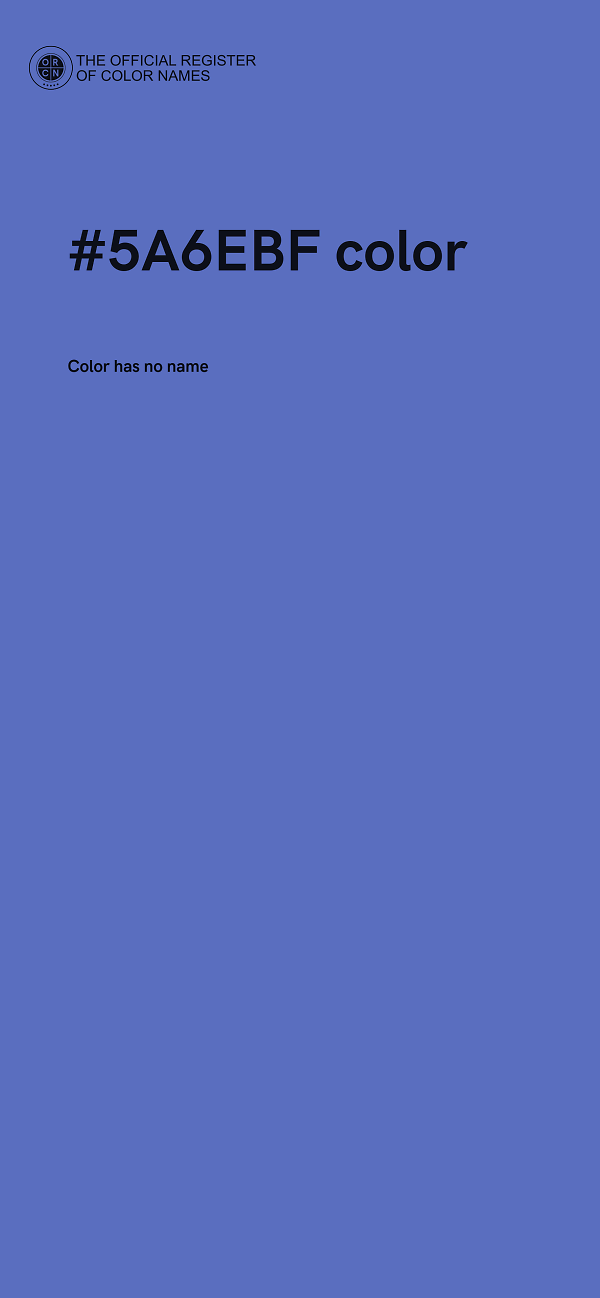 #5A6EBF color image