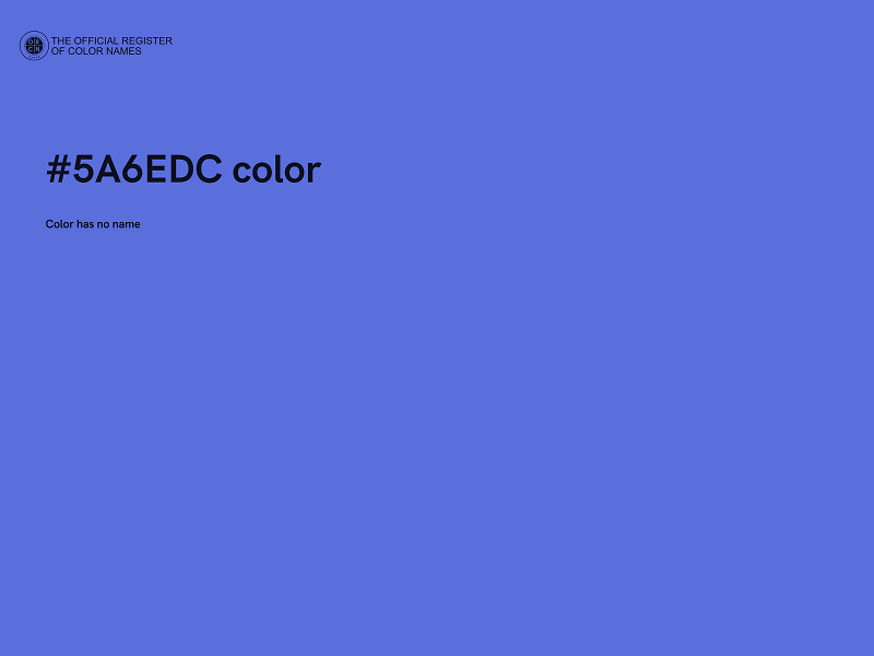 #5A6EDC color image