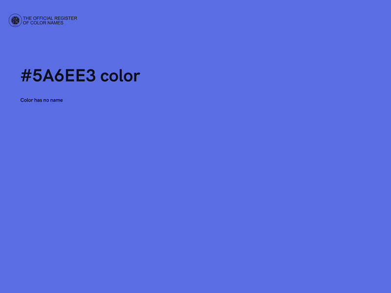 #5A6EE3 color image