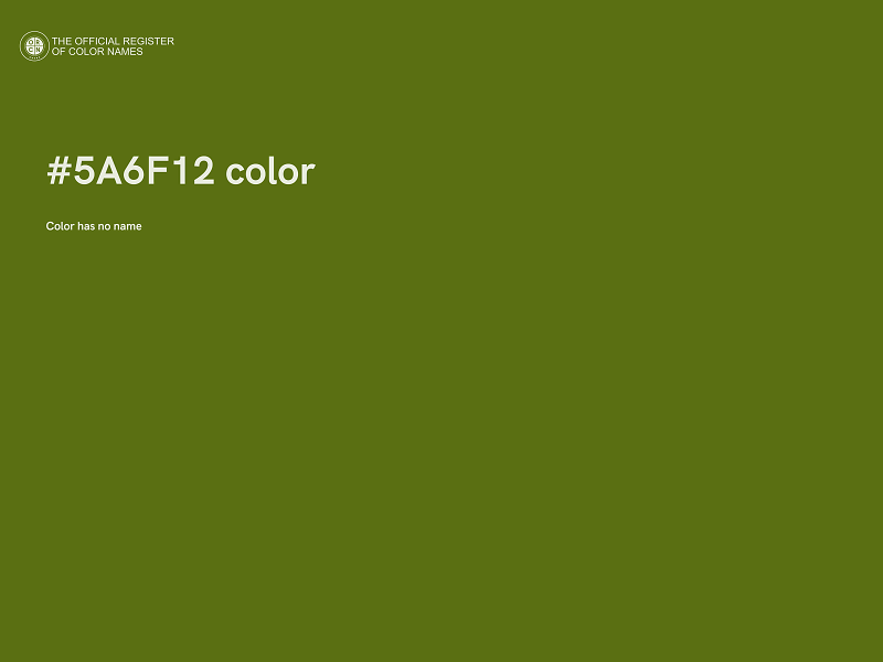#5A6F12 color image