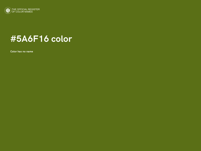 #5A6F16 color image