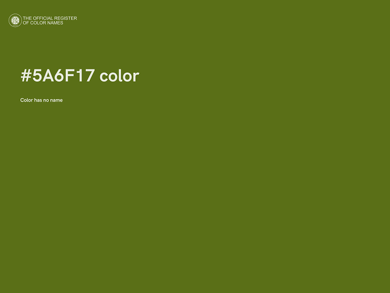 #5A6F17 color image