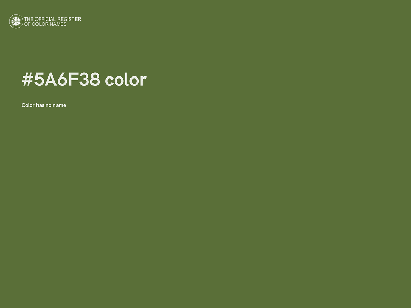 #5A6F38 color image