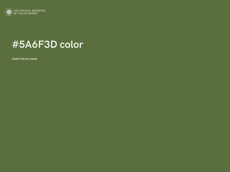 #5A6F3D color image