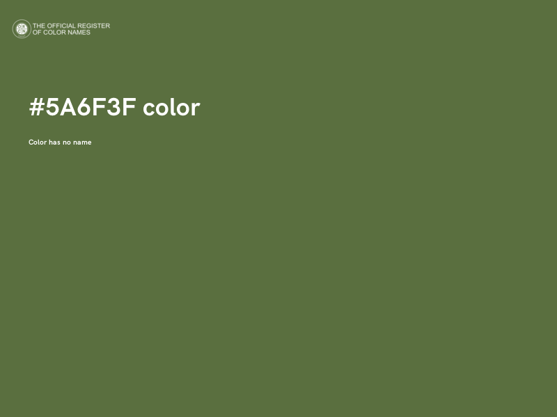 #5A6F3F color image