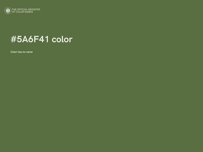 #5A6F41 color image